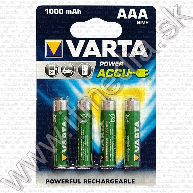 Image of Varta akku R03 4x 1000 mAh AAA *Power accu* (IT8251)